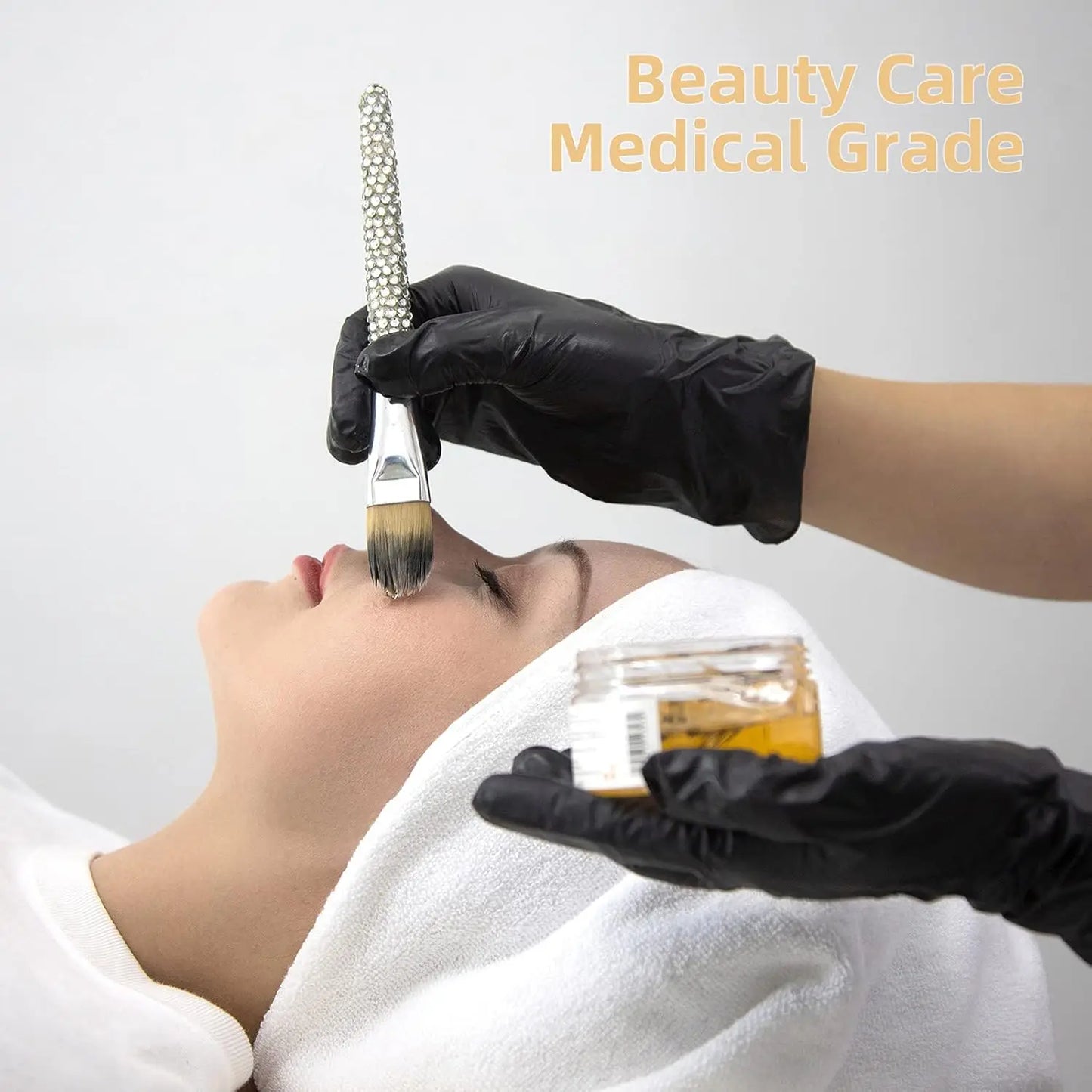 Black Disposable Vinyl Exam Gloves,100 Count Latex