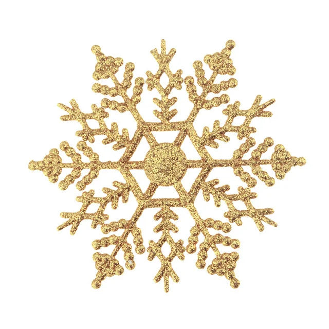 12pack Multi-color Snowflakes ornaments