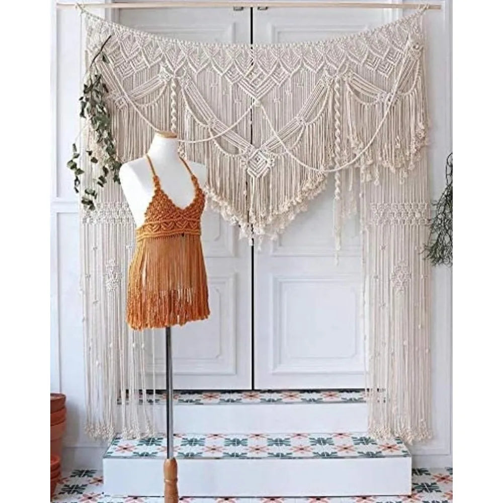 Handmade Bohemian Macramé Wedding Backdrop