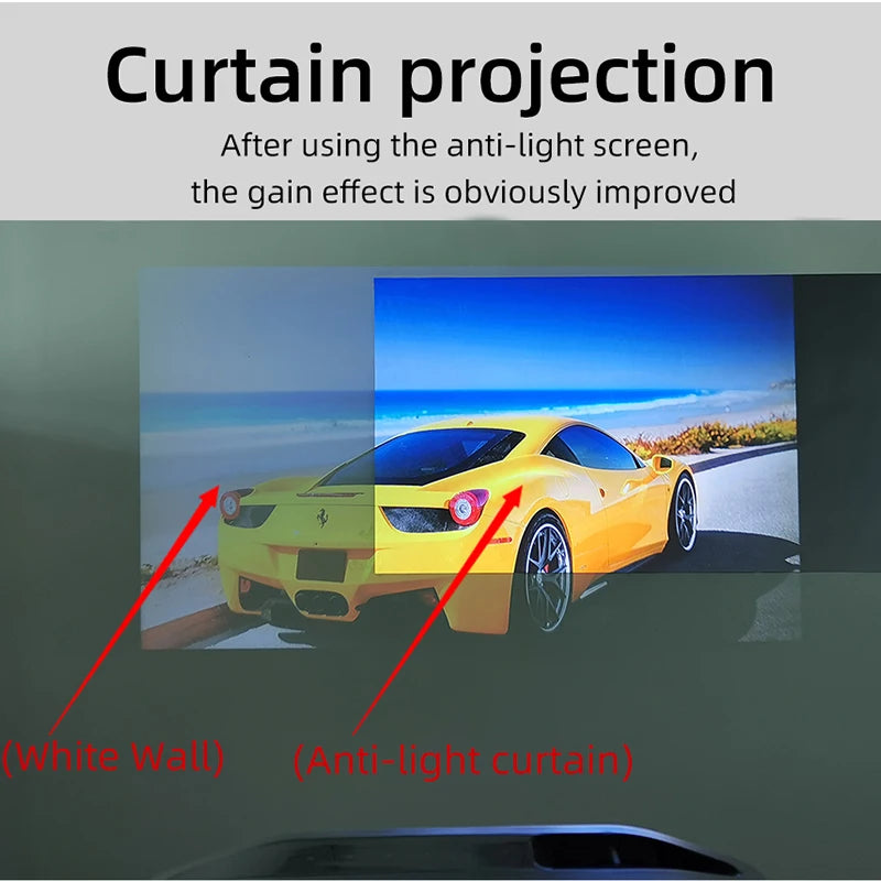 Home Outdoor Projector Screen 60" x 133"