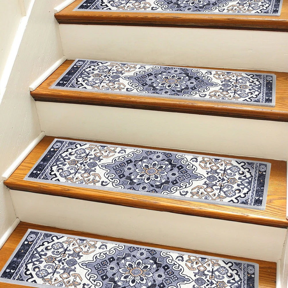 15PCS Carpet Stair Treads Set Self-adhesive