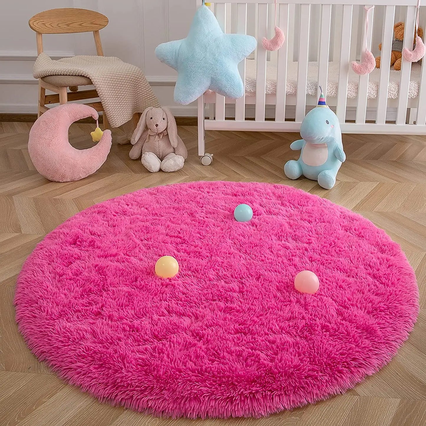 Round Thick Carpet Soft Rug