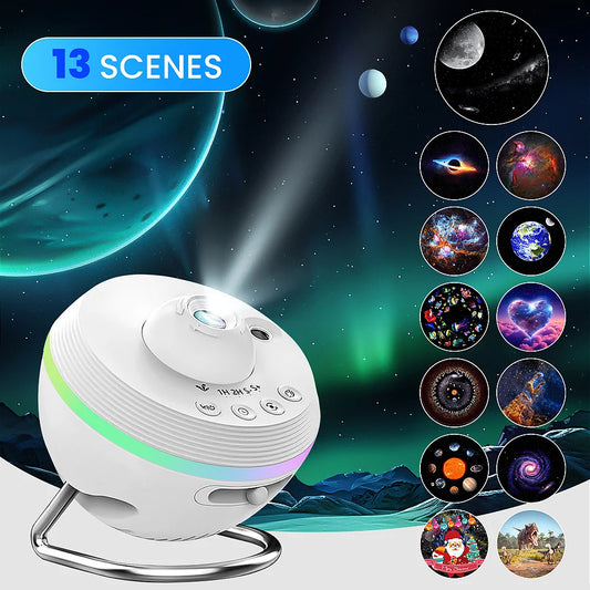 13 In 1 Planetarium Star Projector, 360° Rotating