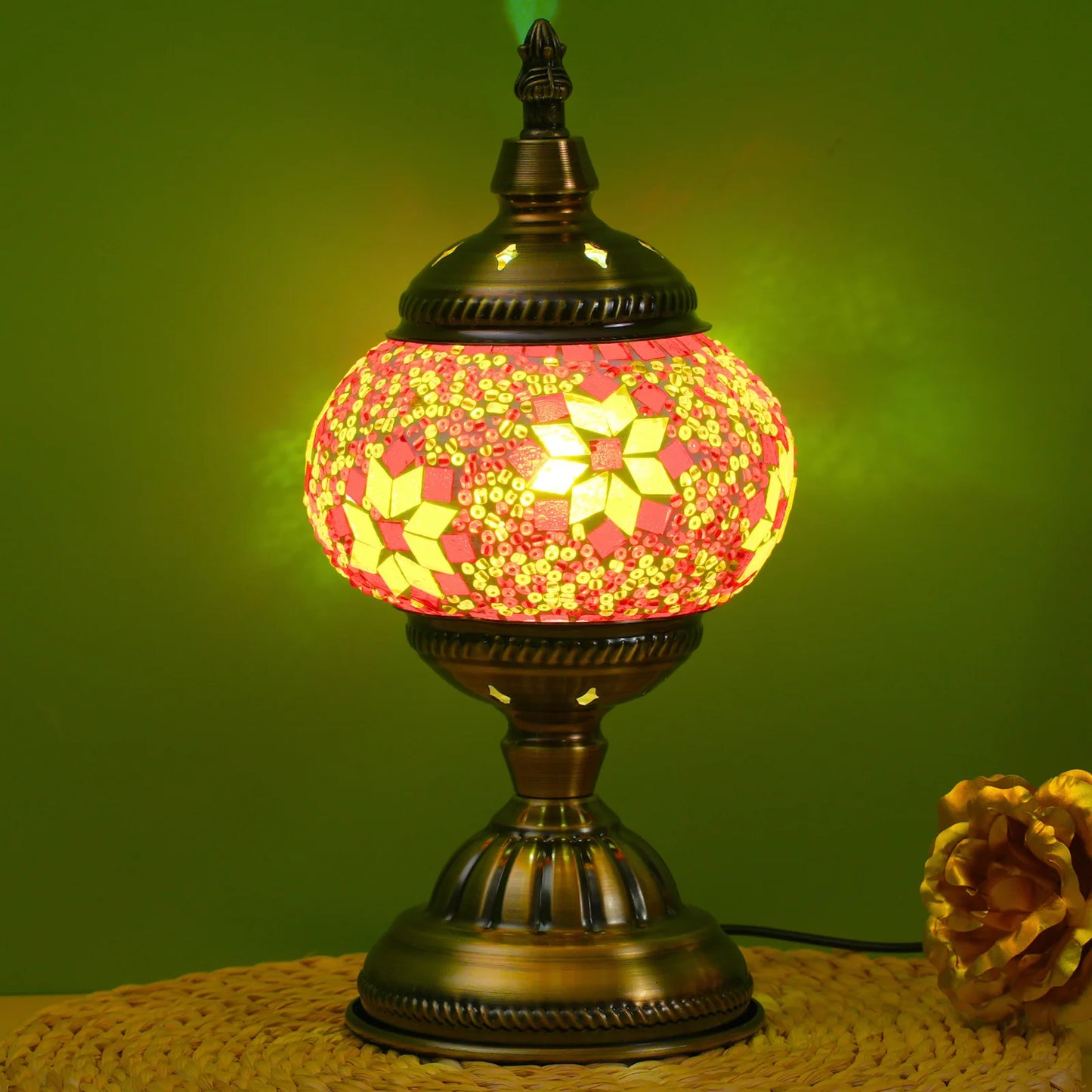 Stained Glass Turkish Table Lamp