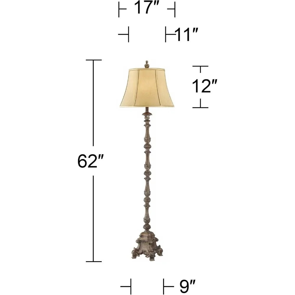 Rustic Country Floor Lamp Standing 62"
