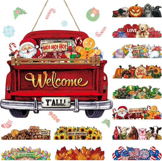Interchangeable Welcome Sign Truck with12 Icons