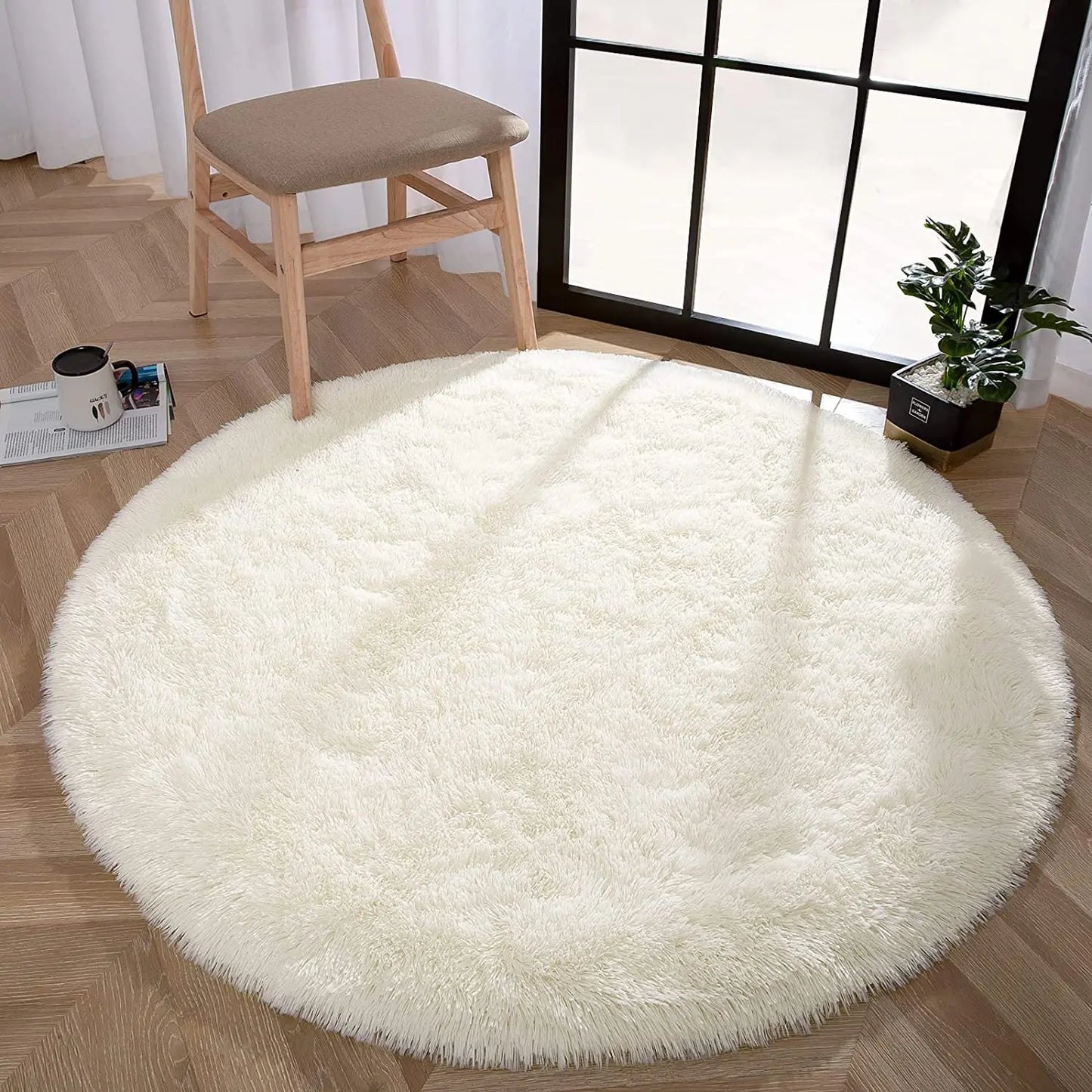 Round Thick Carpet Soft Rug