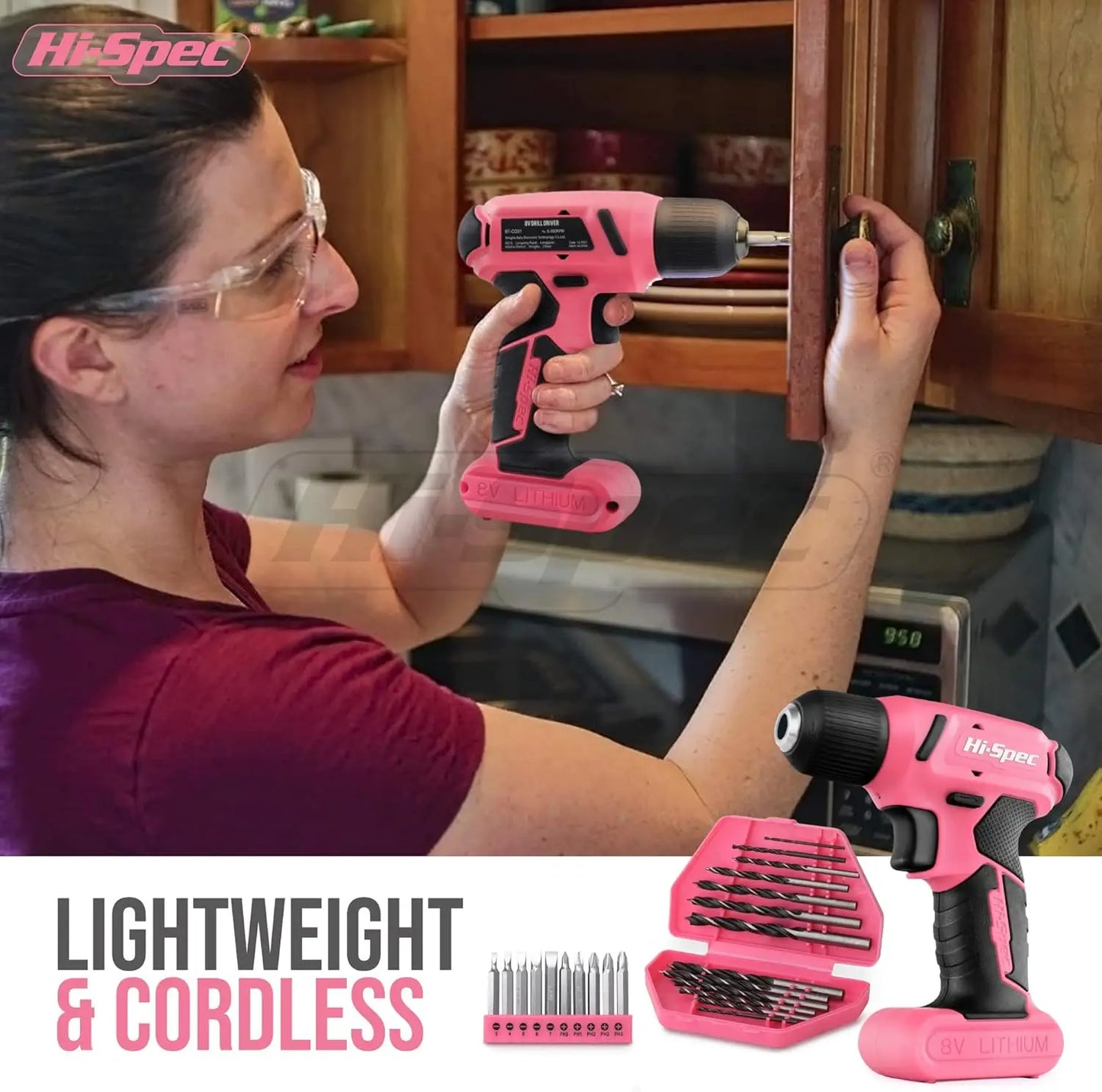 58pc Pink Tool Set
