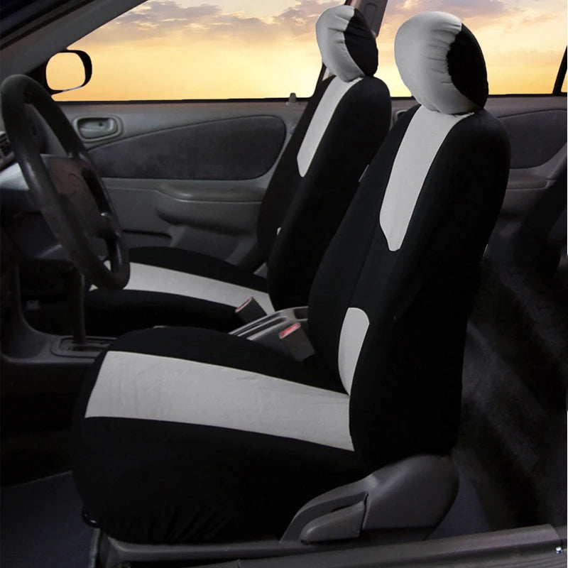 Car Seat Covers w/ Detachable Headrests
