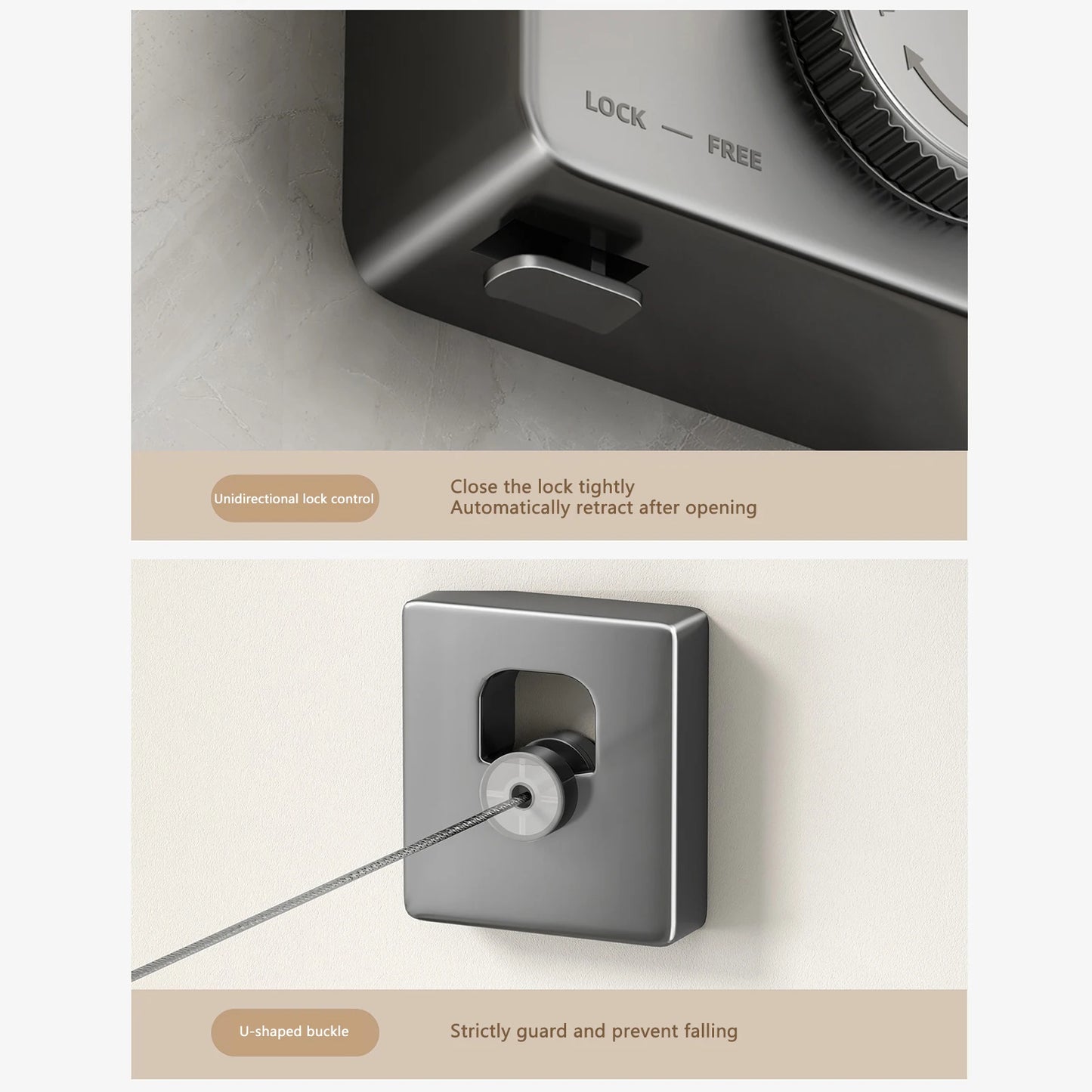 Retractable Invisible Drying Clothesline