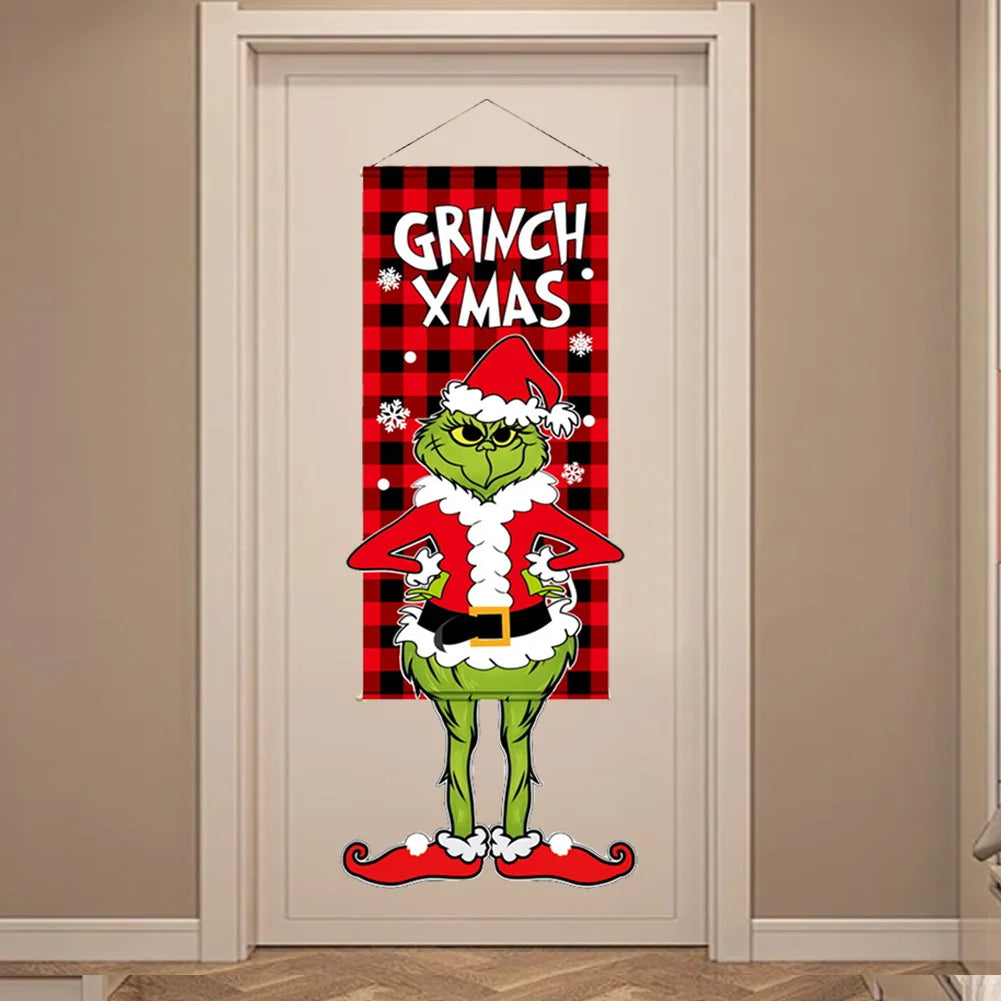 Christmas Decorations Hanging Flag
