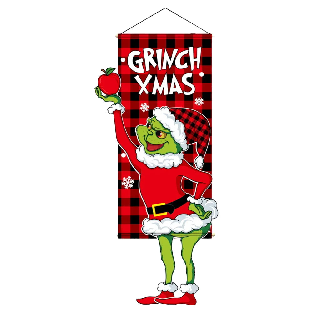Christmas Decorations Hanging Flag
