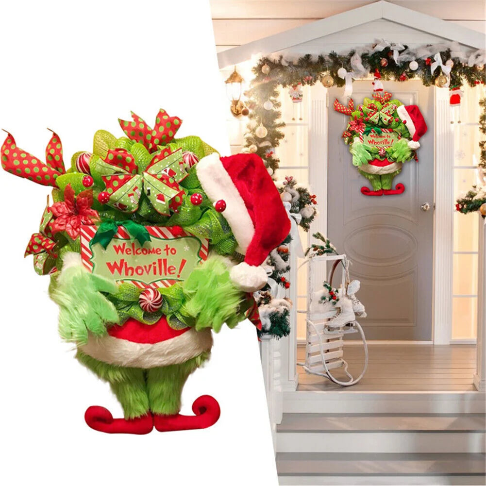 Grinch Hanging Wreath