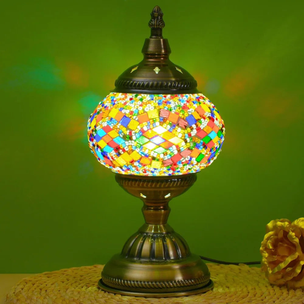 Stained Glass Turkish Table Lamp