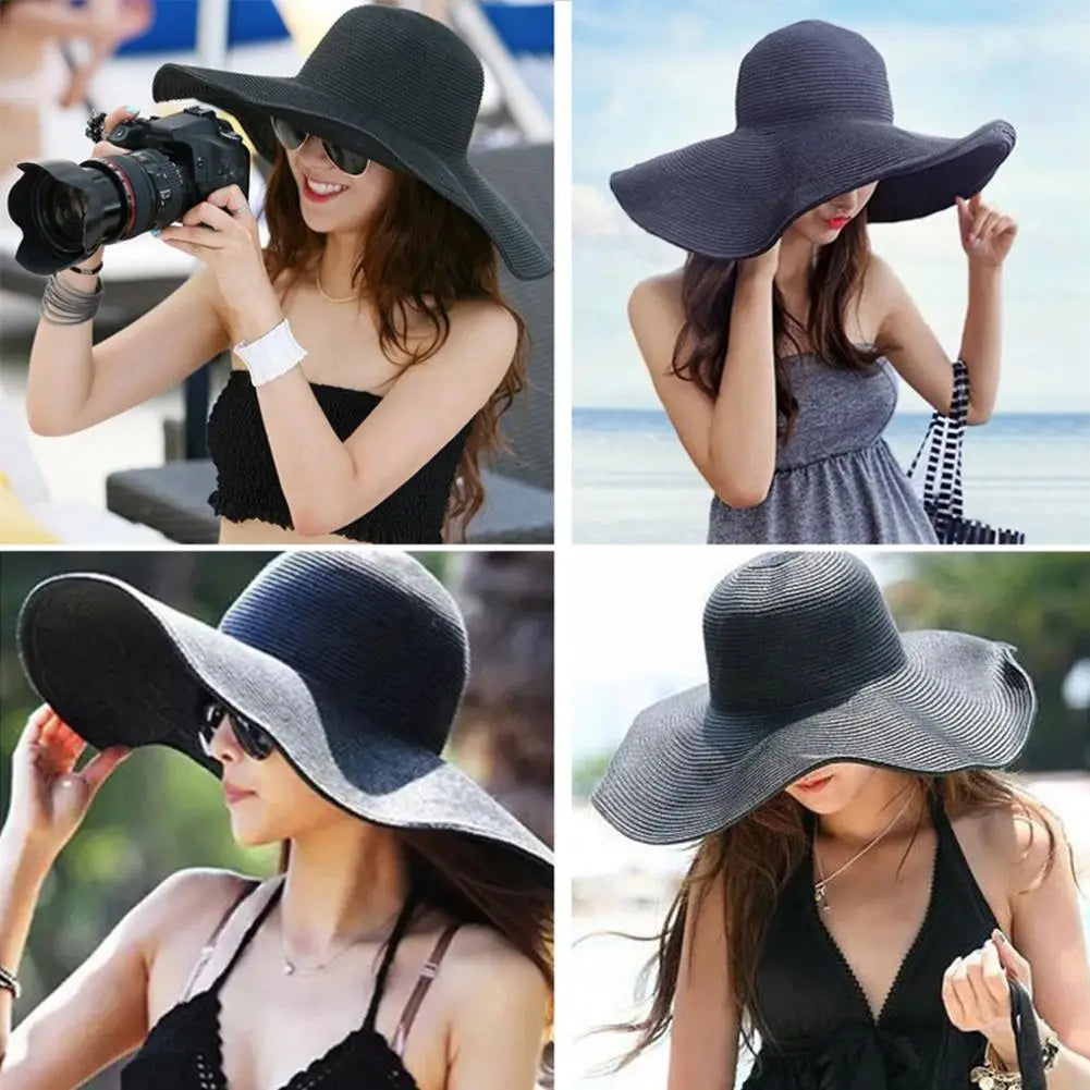 Wide Brim Sun Hat, Black