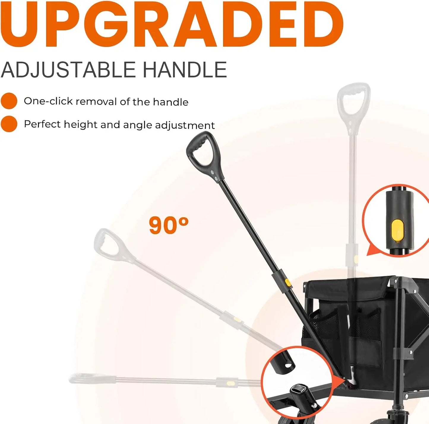 Collapsible Foldable Wagon Cart - 220lbs