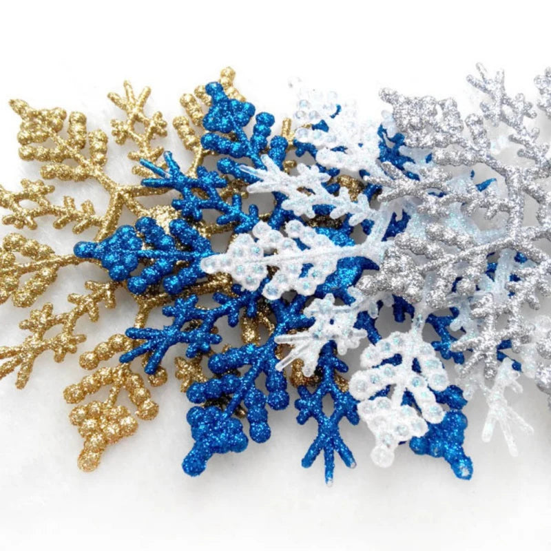 12pack Multi-color Snowflakes ornaments