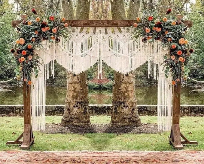 Handmade Bohemian Macramé Wedding Backdrop