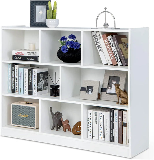 Freestanding 3-Tier Open Bookshelf