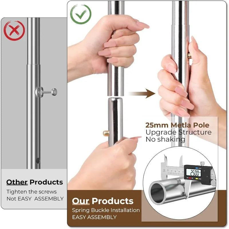 Heavy Duty Rolling Clothes Rack
