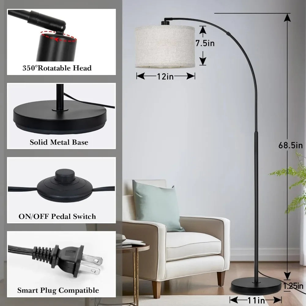 Adjustable Standing Living Room Floor Lamp,