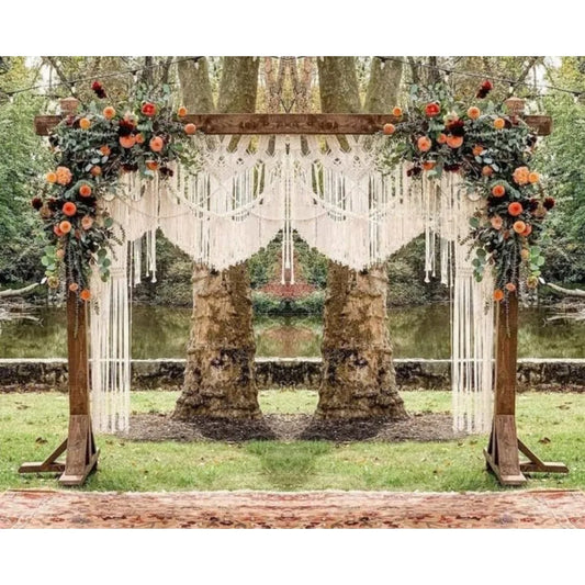 Handmade Bohemian Macramé Wedding Backdrop