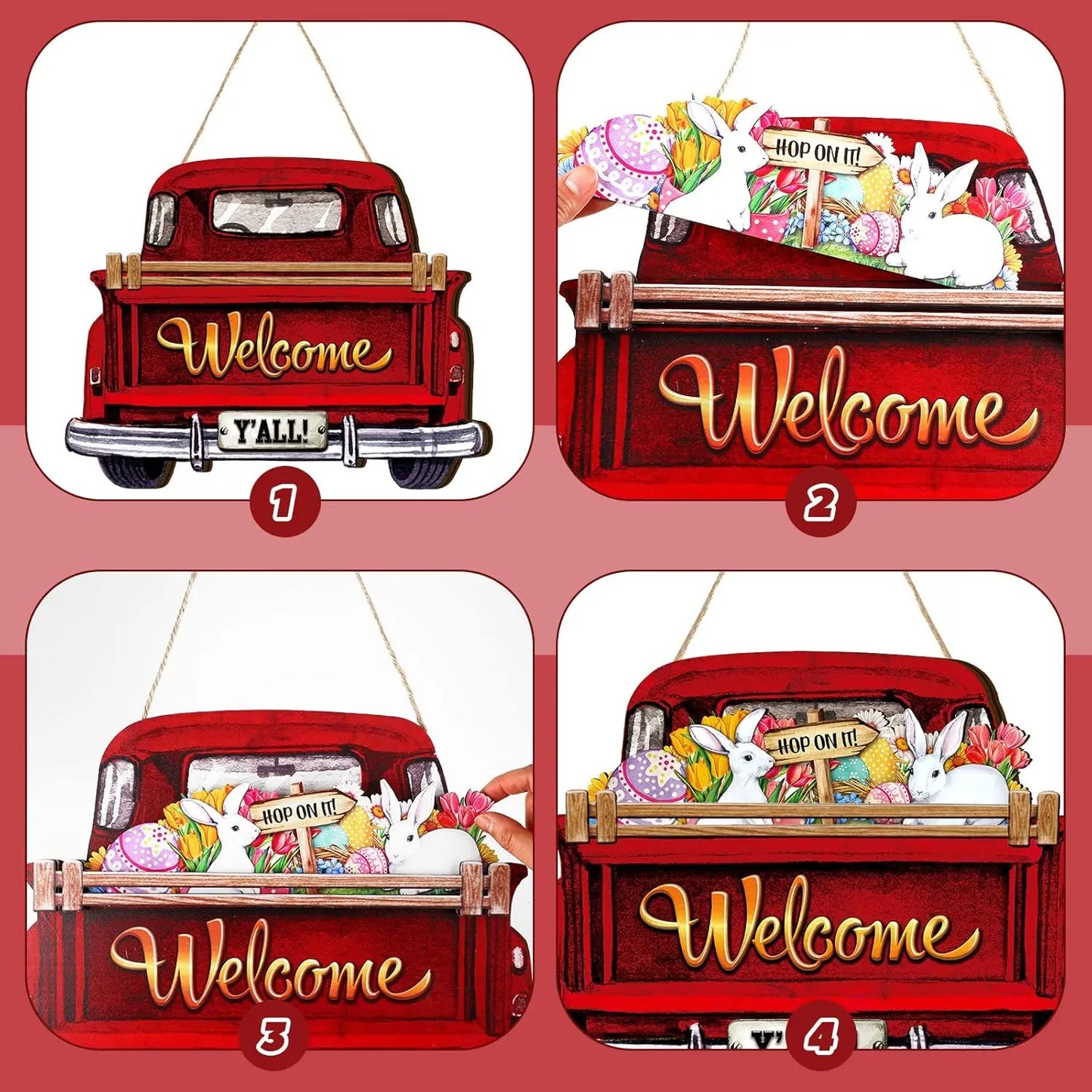Interchangeable Welcome Sign Truck with12 Icons