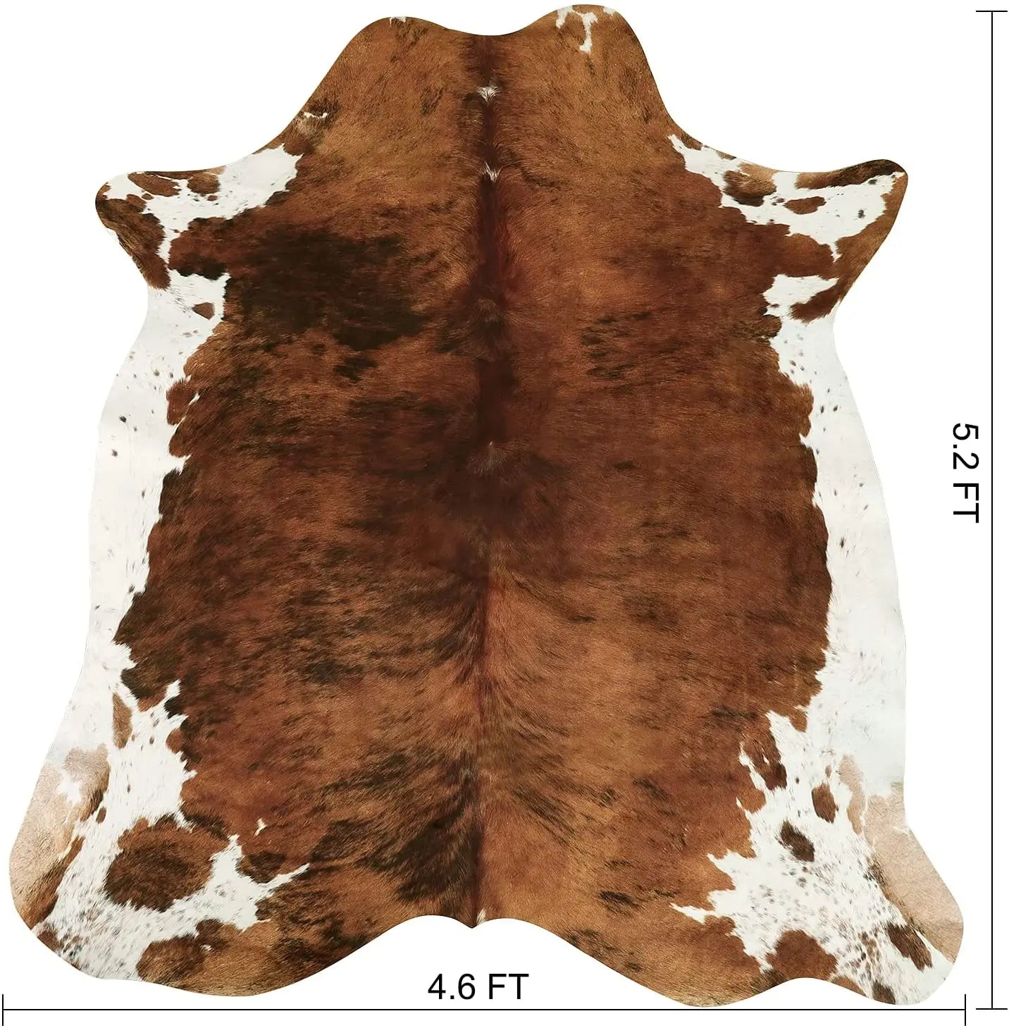 American style faux fur cowhide rug
