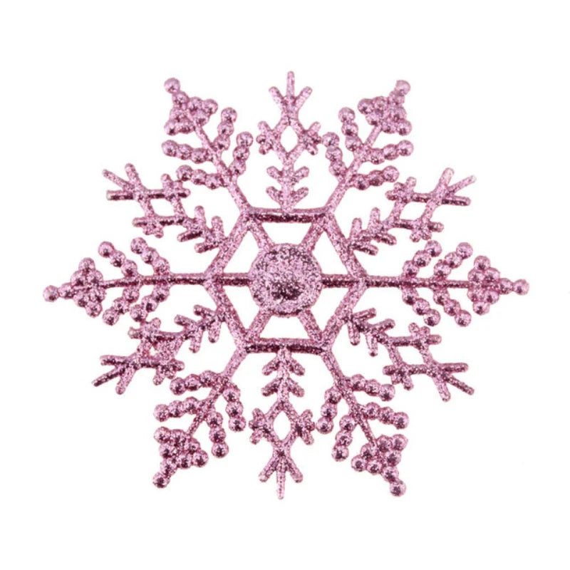 12pack Multi-color Snowflakes ornaments