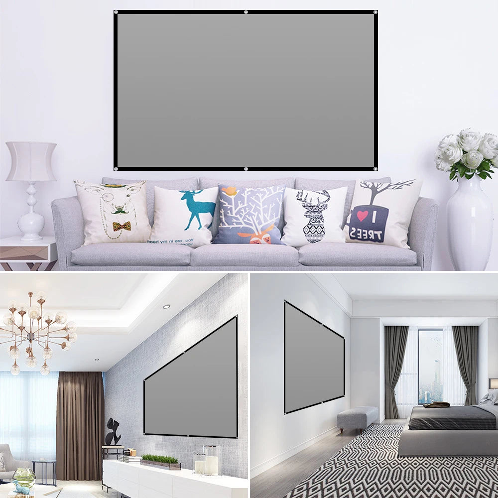 Home Outdoor Projector Screen 60" x 133"