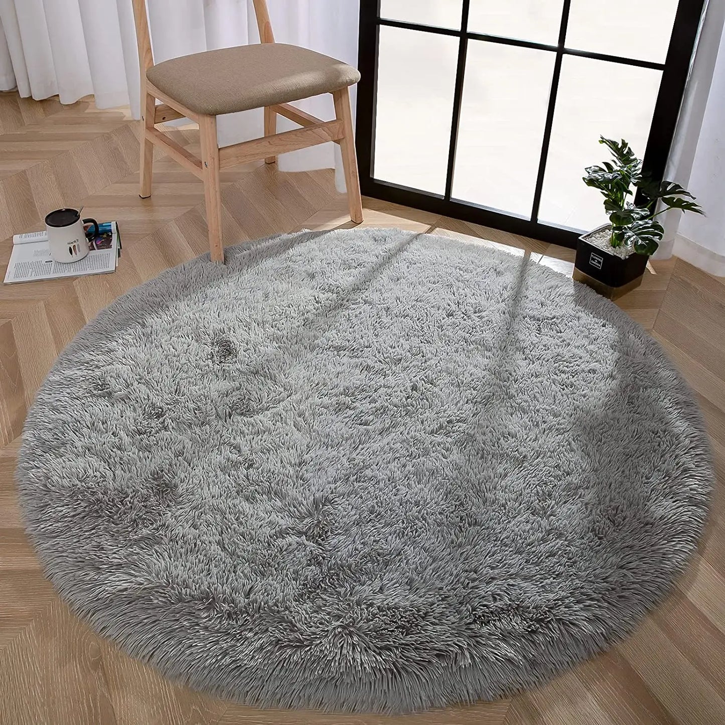 Round Thick Carpet Soft Rug