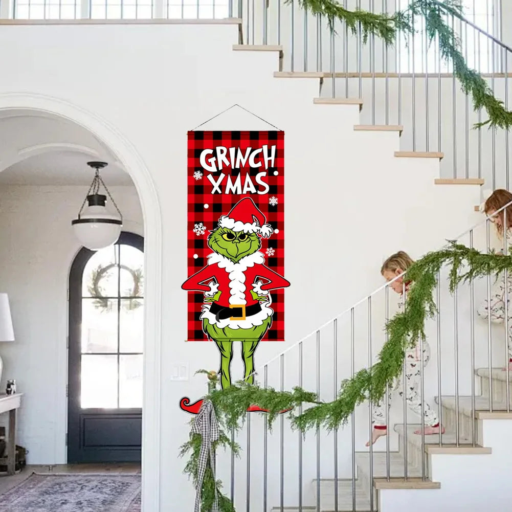 Christmas Decorations Hanging Flag
