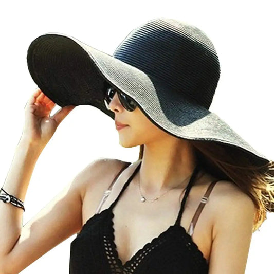Wide Brim Sun Hat, Black