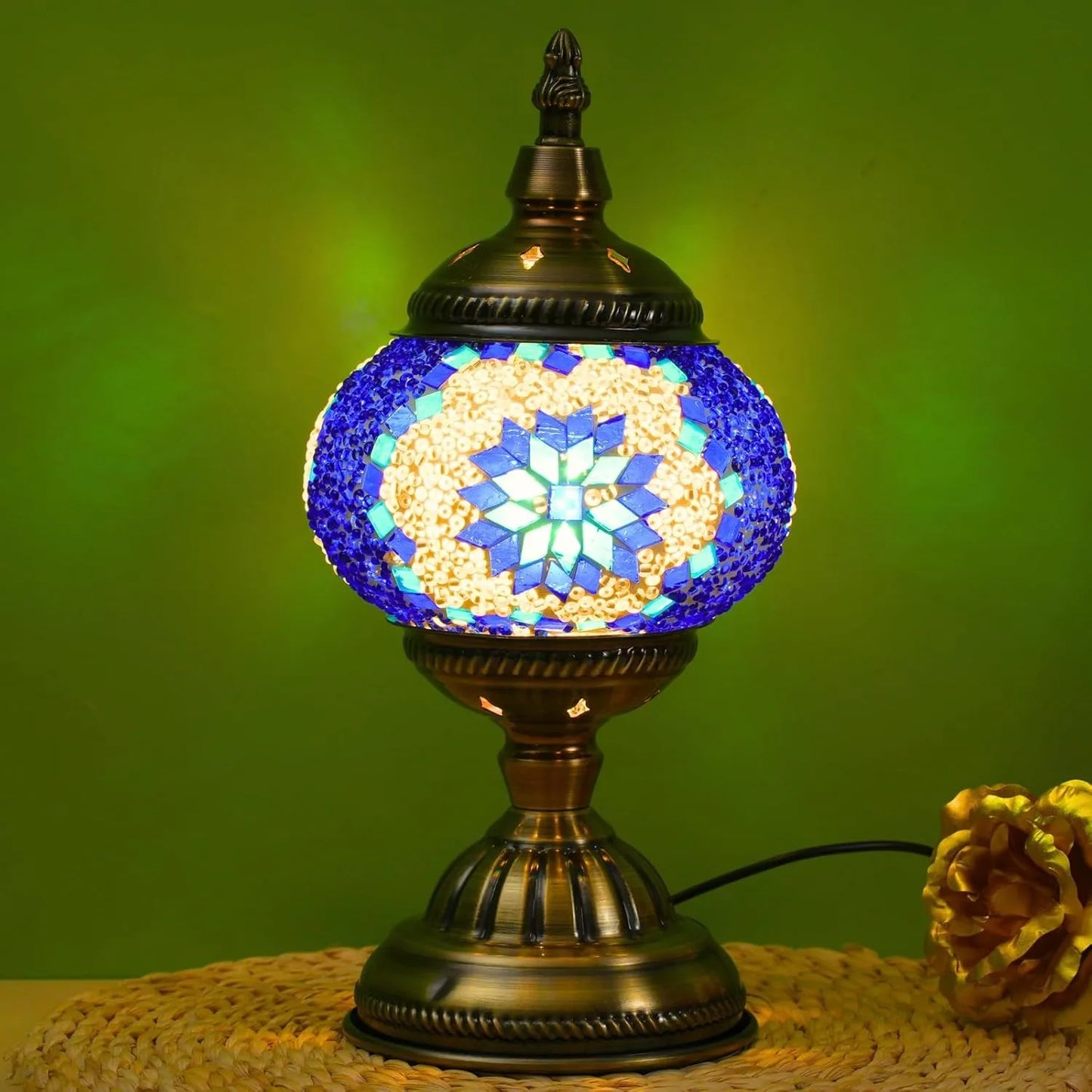 Stained Glass Turkish Table Lamp