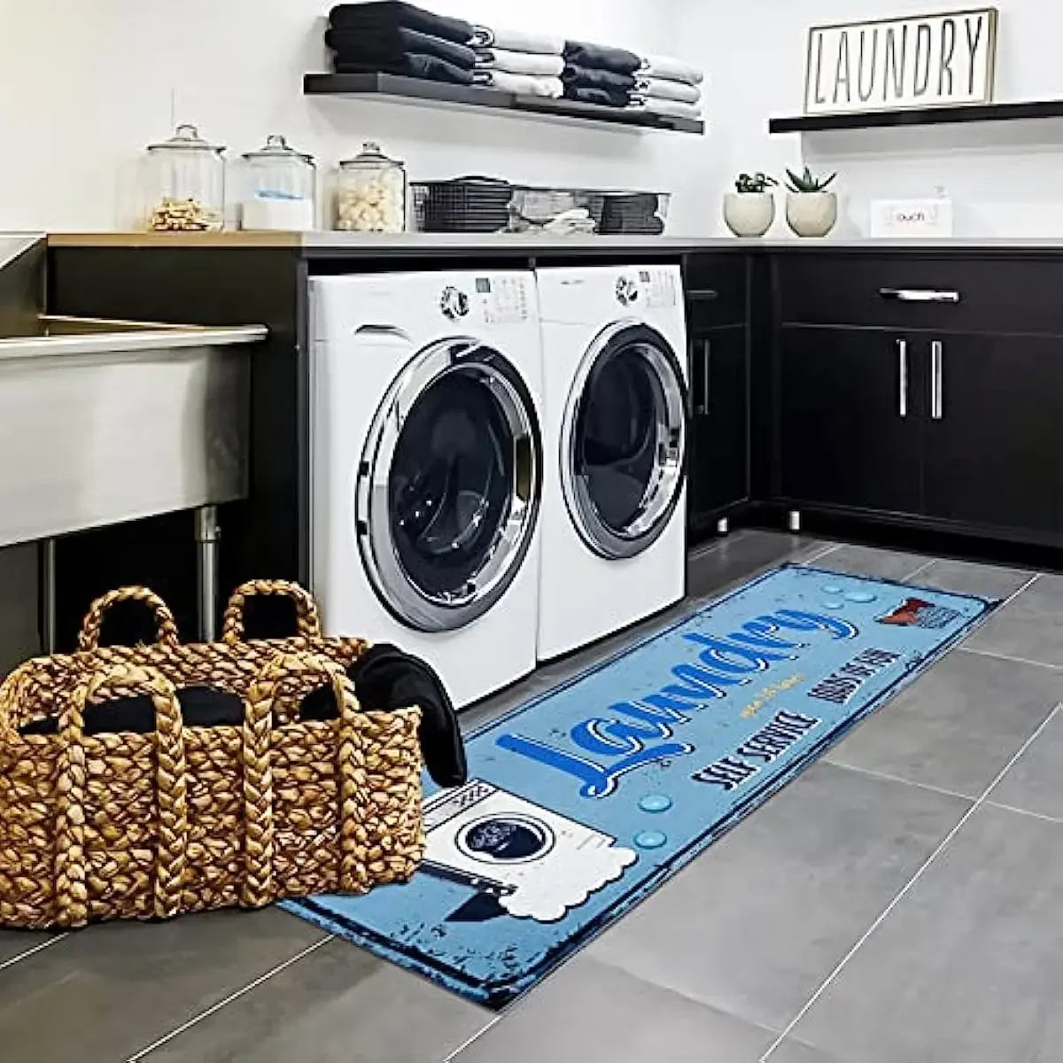Laundry Room Rug Non-Slip