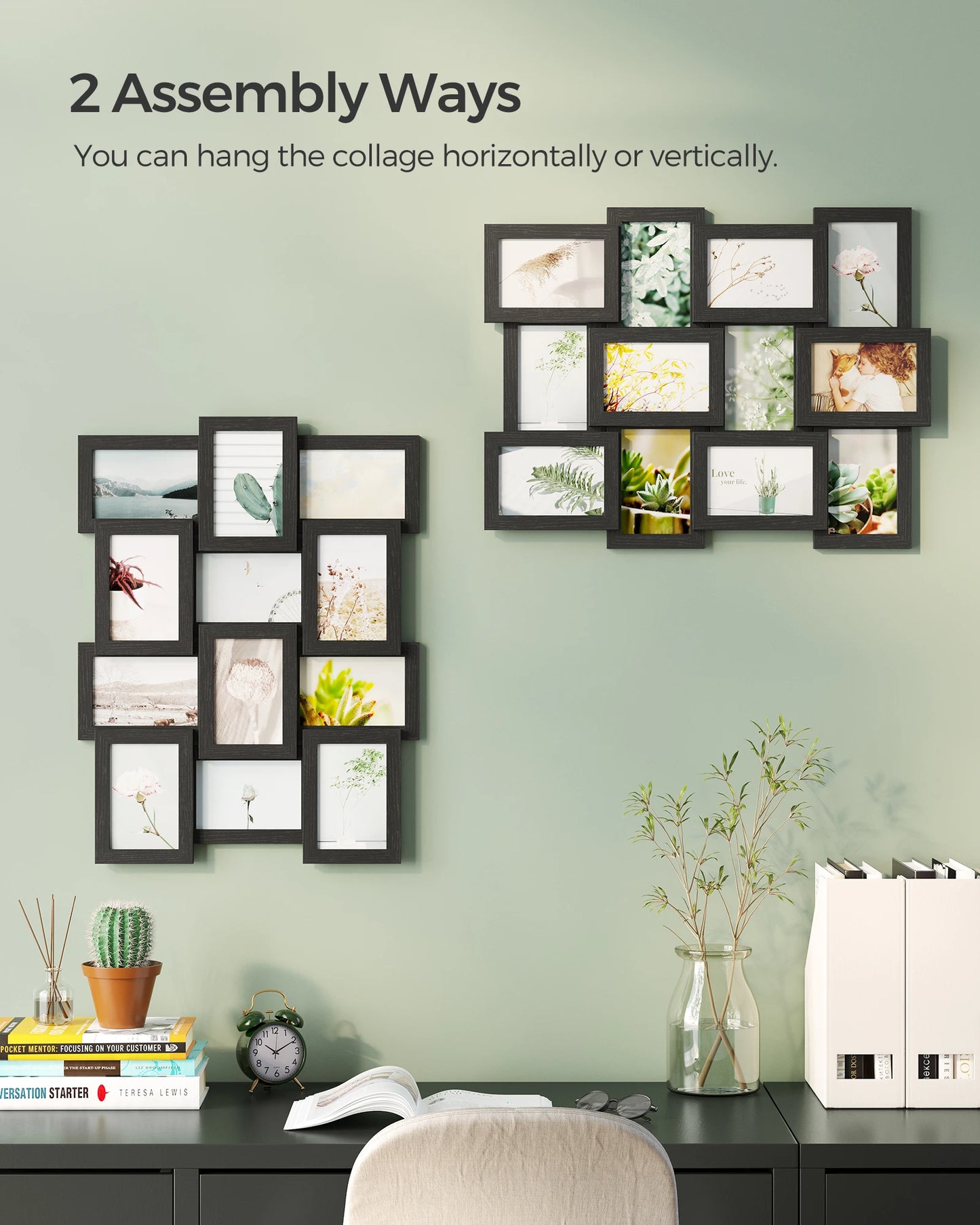 Collage Picture Frames, 4x6, Set of 12