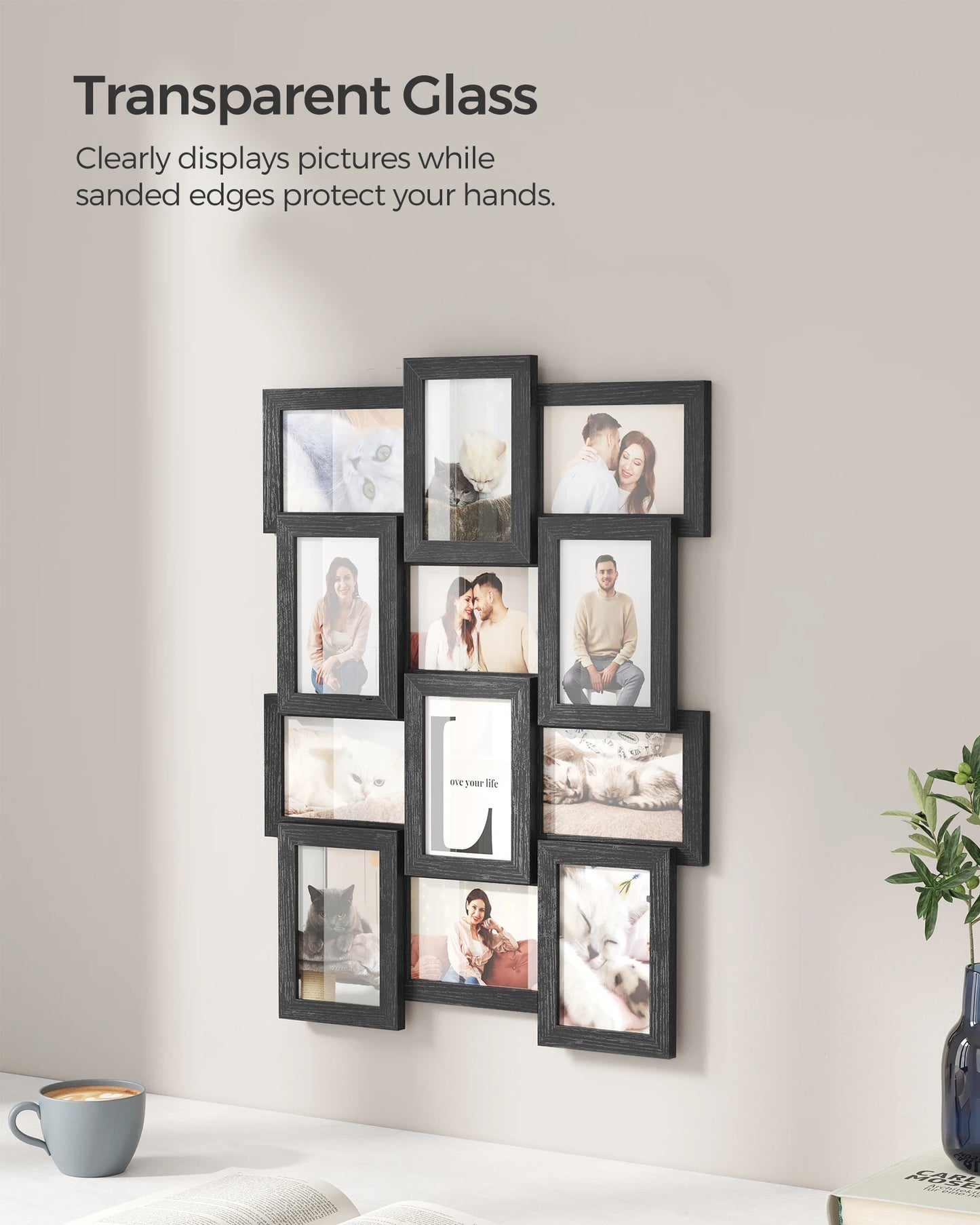 Collage Picture Frames, 4x6, Set of 12