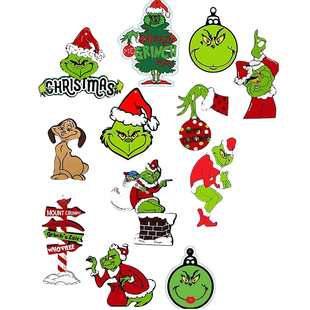 Christmas Decorations Hanging Flag