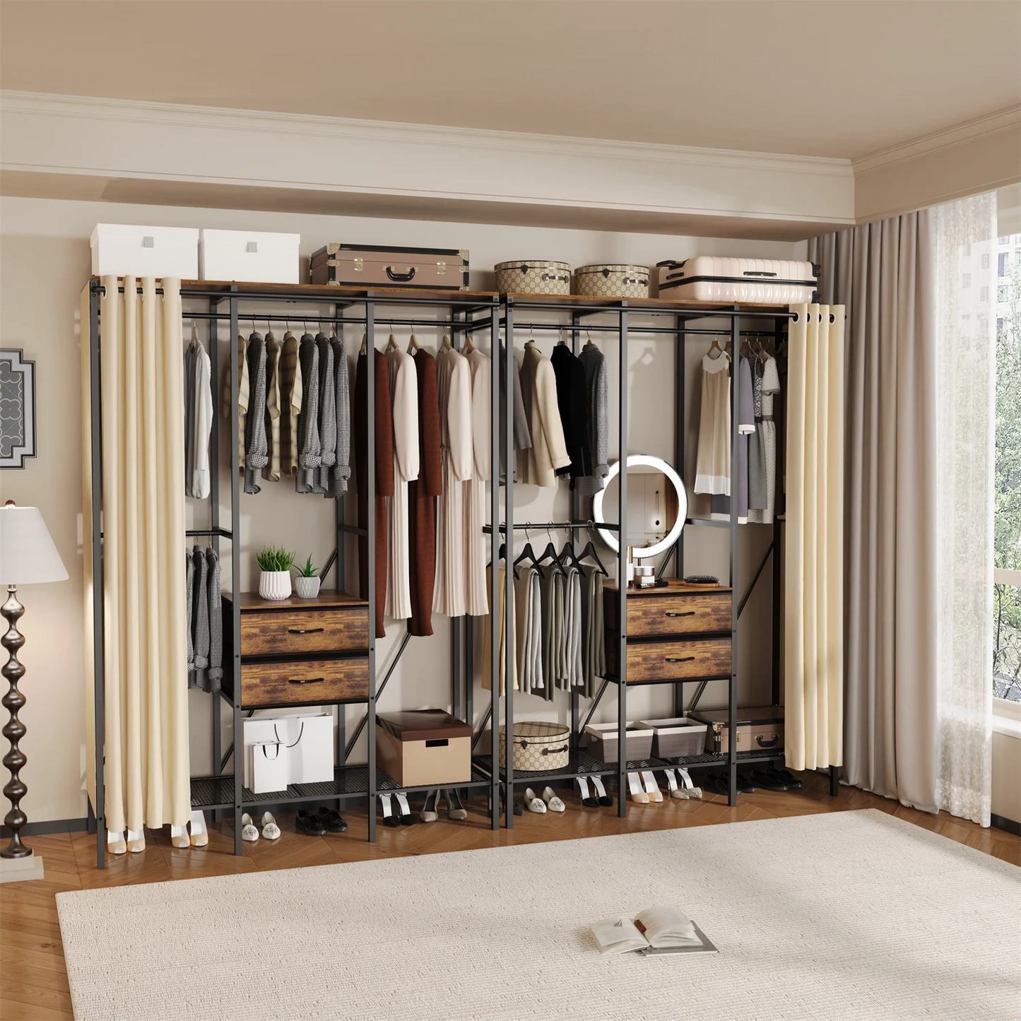 XXL Large Industrial Coat Rack
