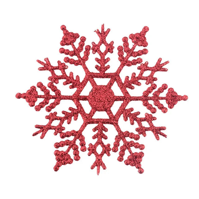 12pack Multi-color Snowflakes ornaments