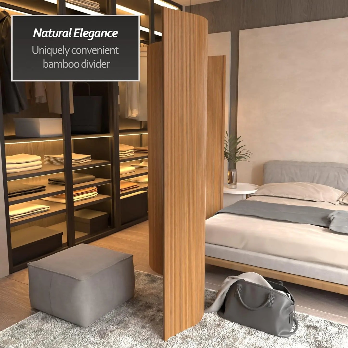 6 ft. Tall Bamboo Wave Screen