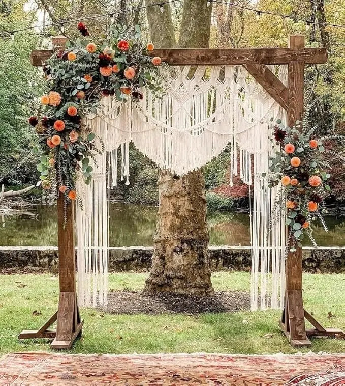 Handmade Bohemian Macramé Wedding Backdrop