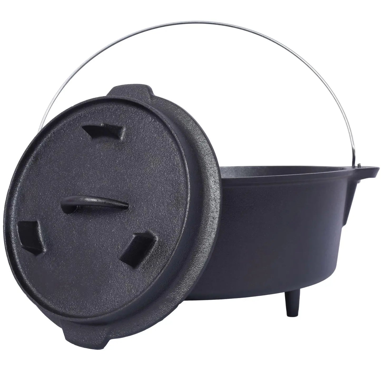 8QT Pre-Seasoned Cast Iron Dutch Oven