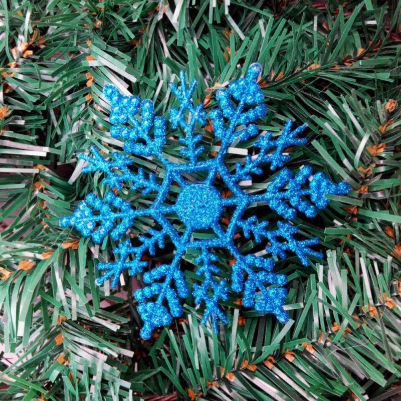 12pack Multi-color Snowflakes ornaments