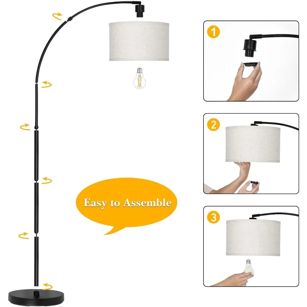 Adjustable Standing Living Room Floor Lamp,