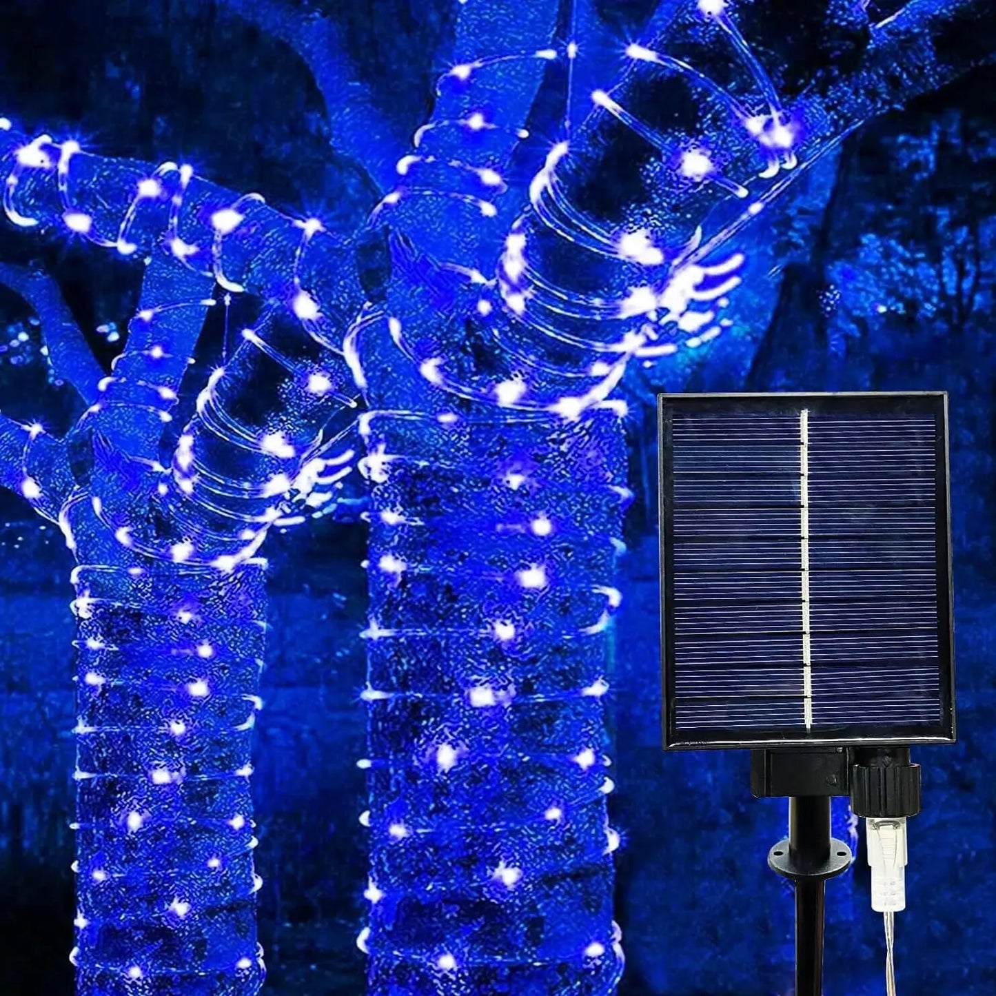 300 LED Solar Rope Lights Outdoor