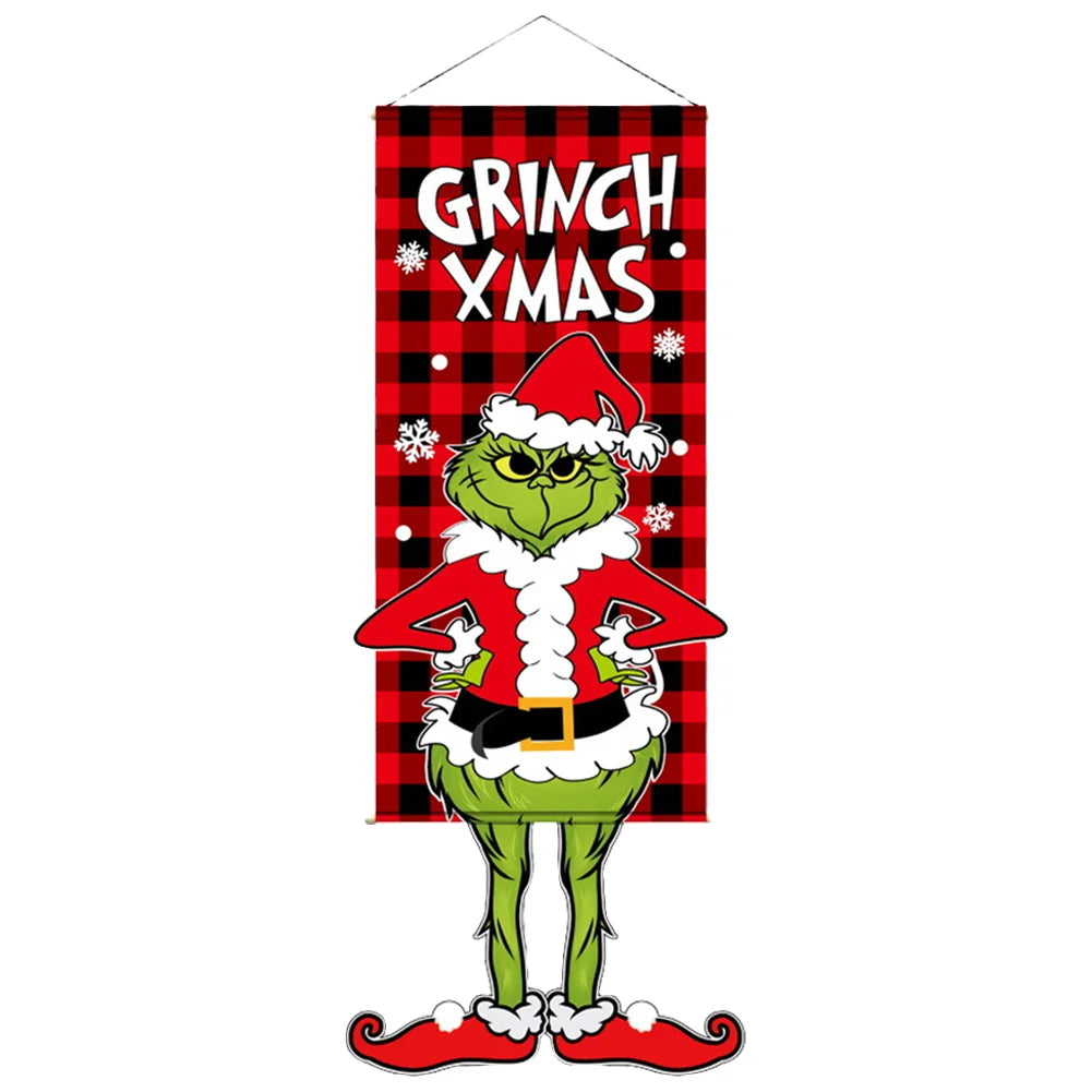 Christmas Decorations Hanging Flag