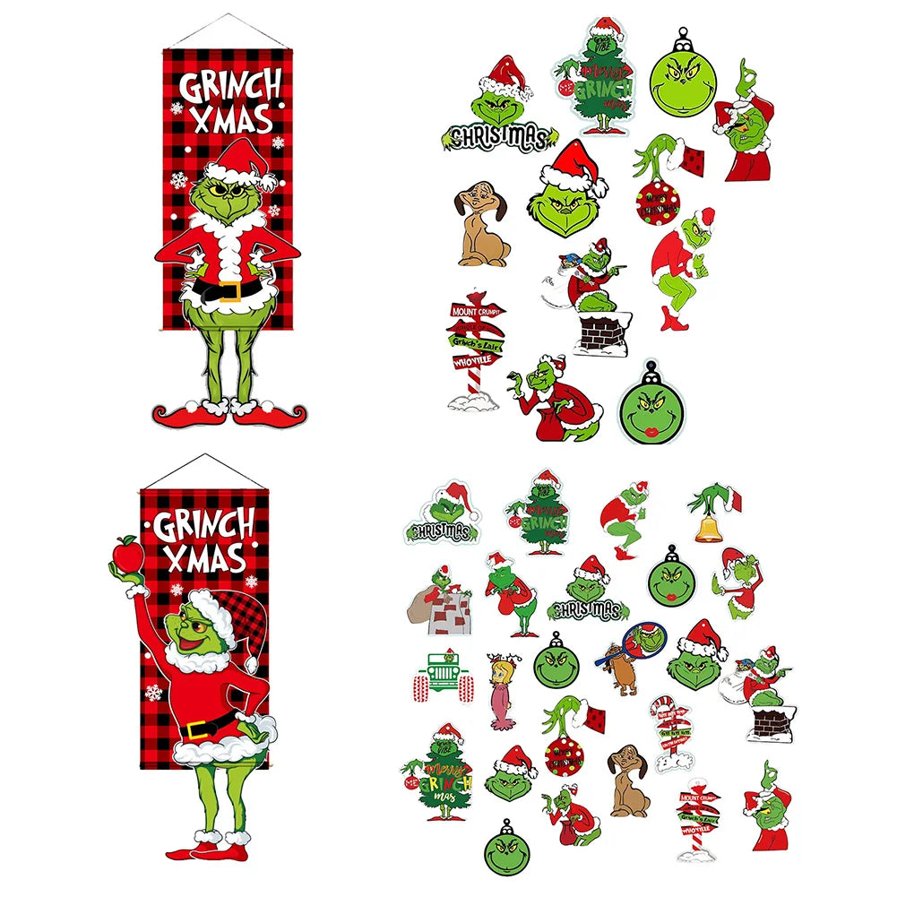 Christmas Decorations Hanging Flag