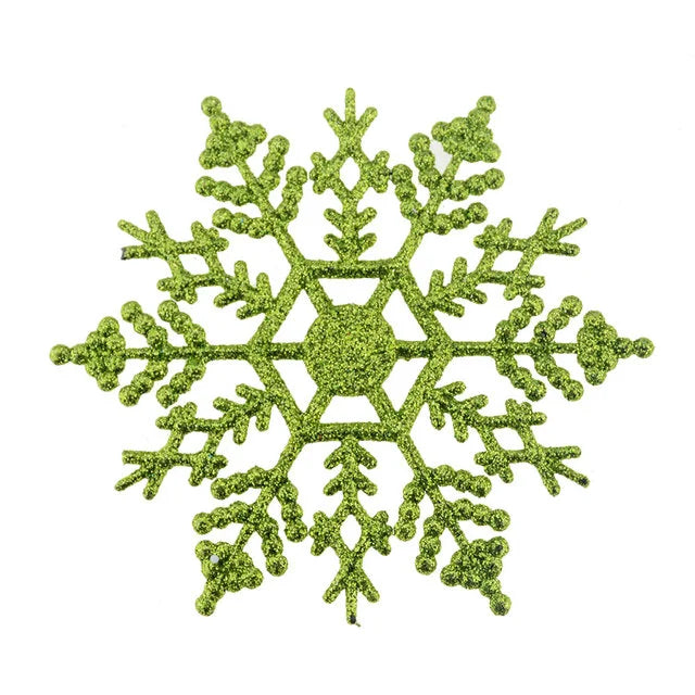 12pack Multi-color Snowflakes ornaments