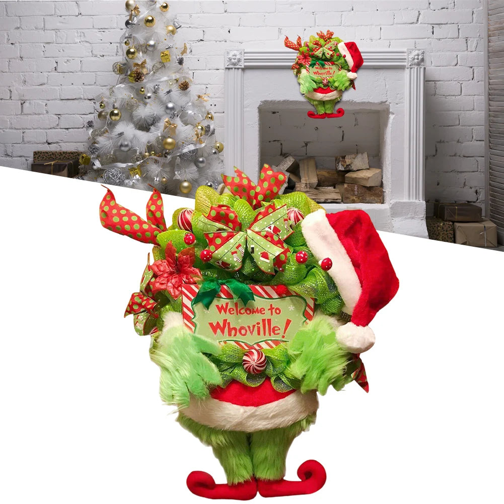 Grinch Hanging Wreath